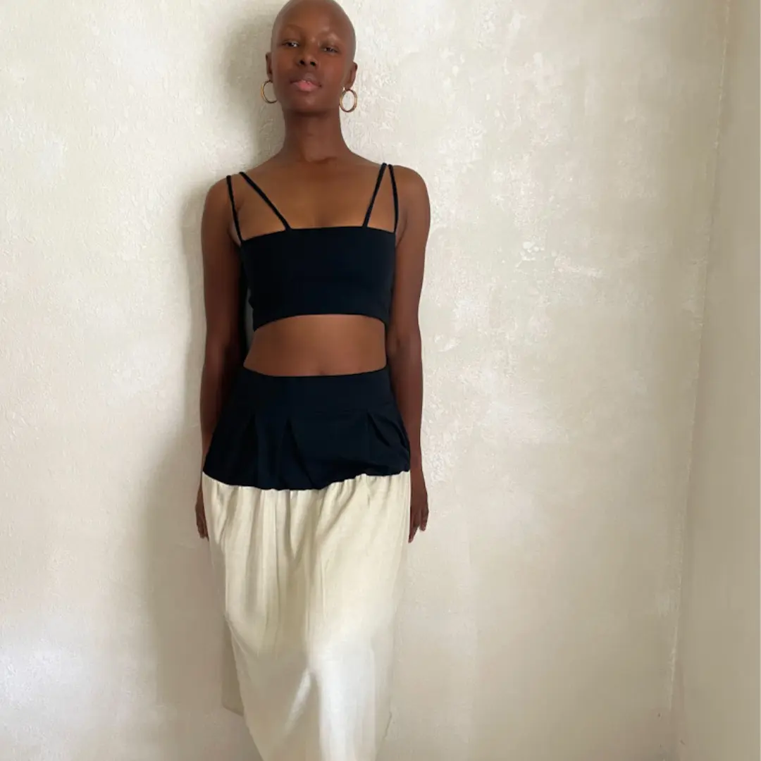 Ceres Monae Black Bandeau Top for women