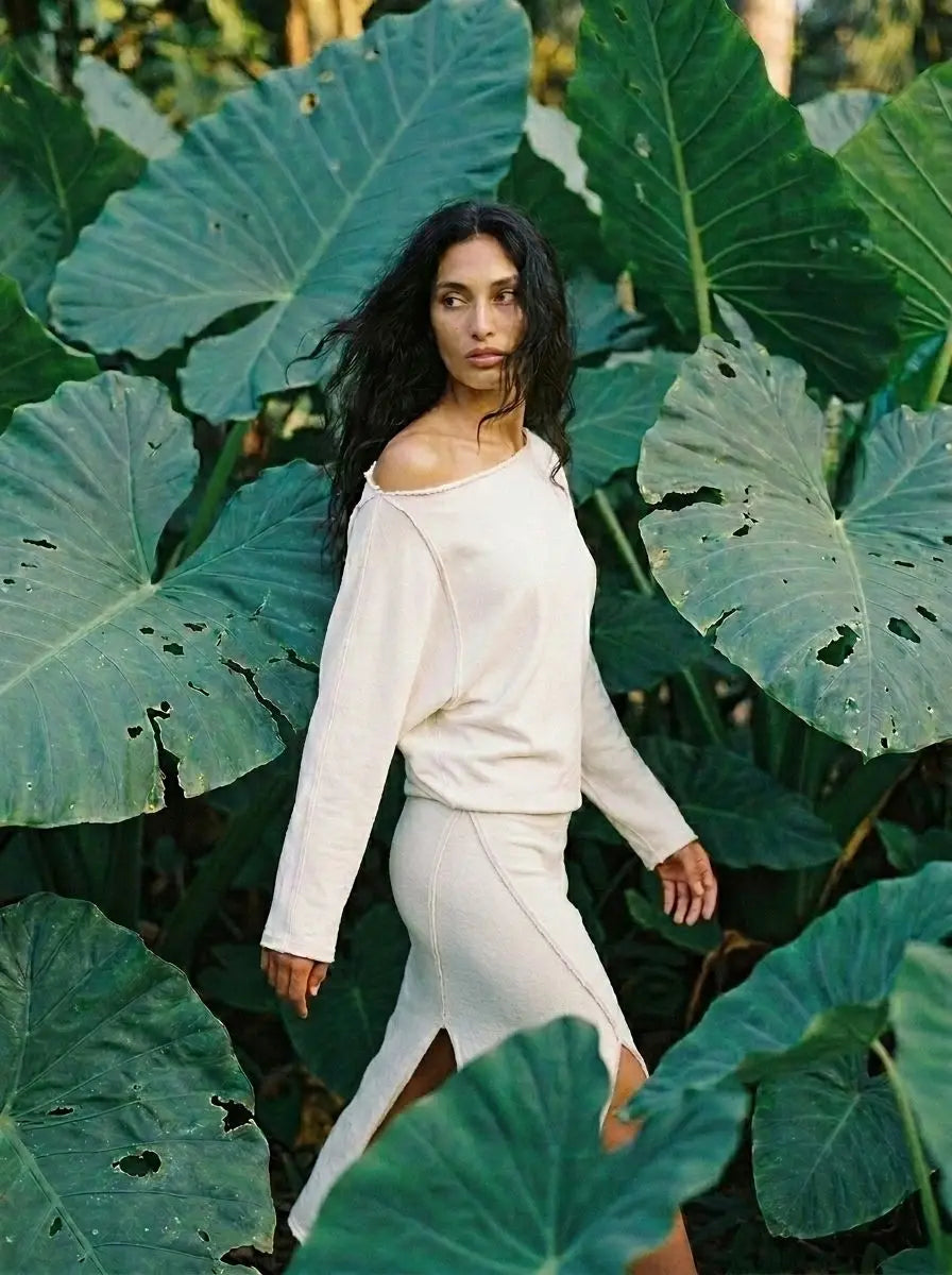 Ceres Monae White Dolman dress