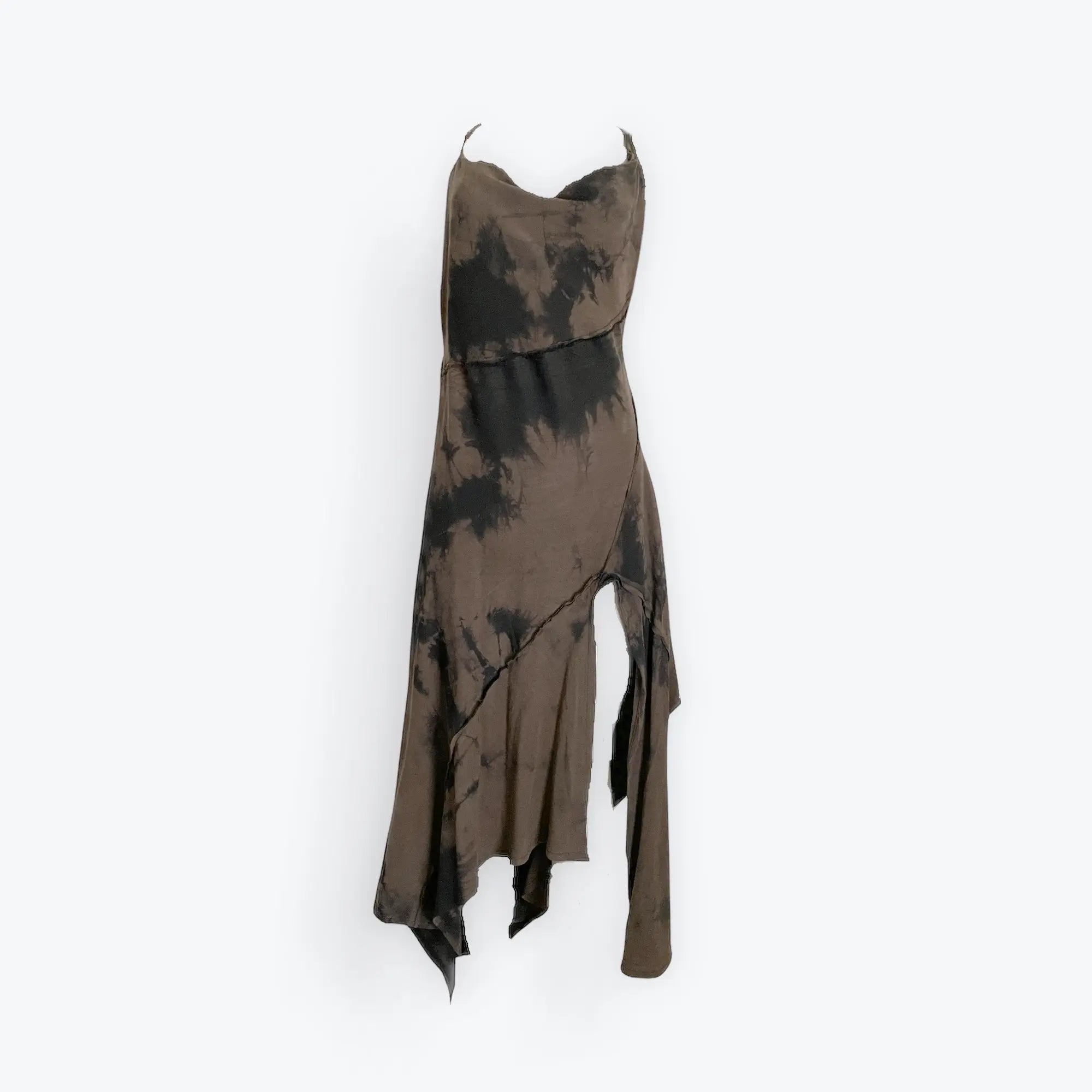 One-of-a-Kind Asymmetric Slip Tye Dye Upcycle Dress Ceres Monae