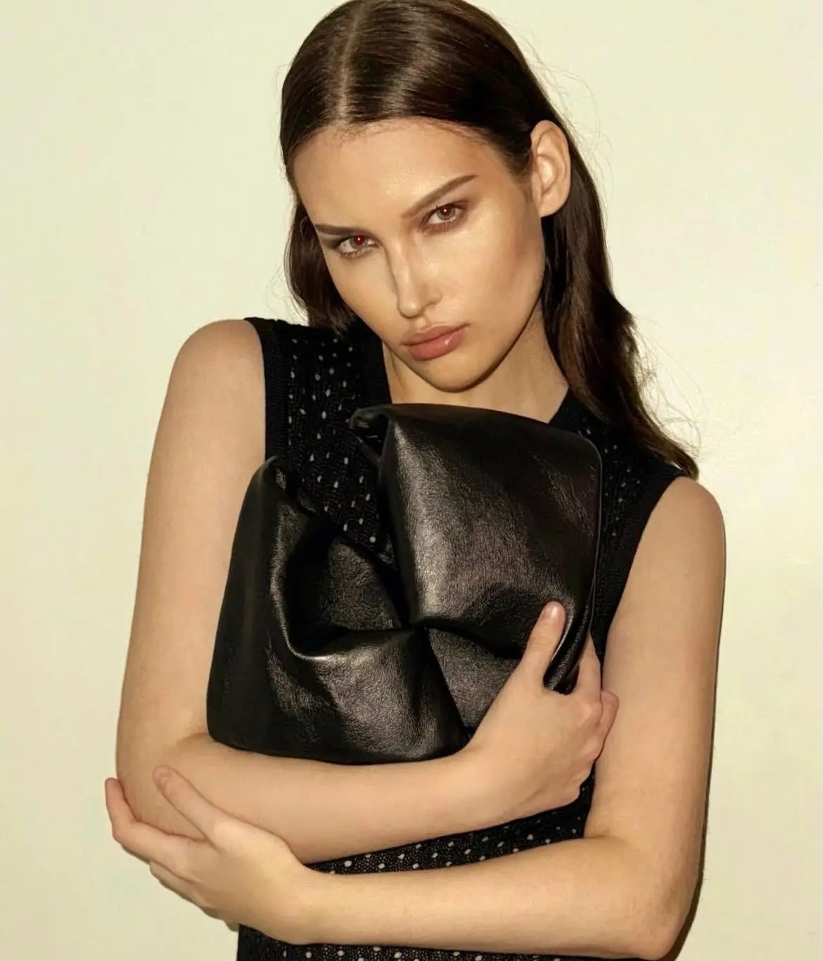 Black twist bag - Statement Bag