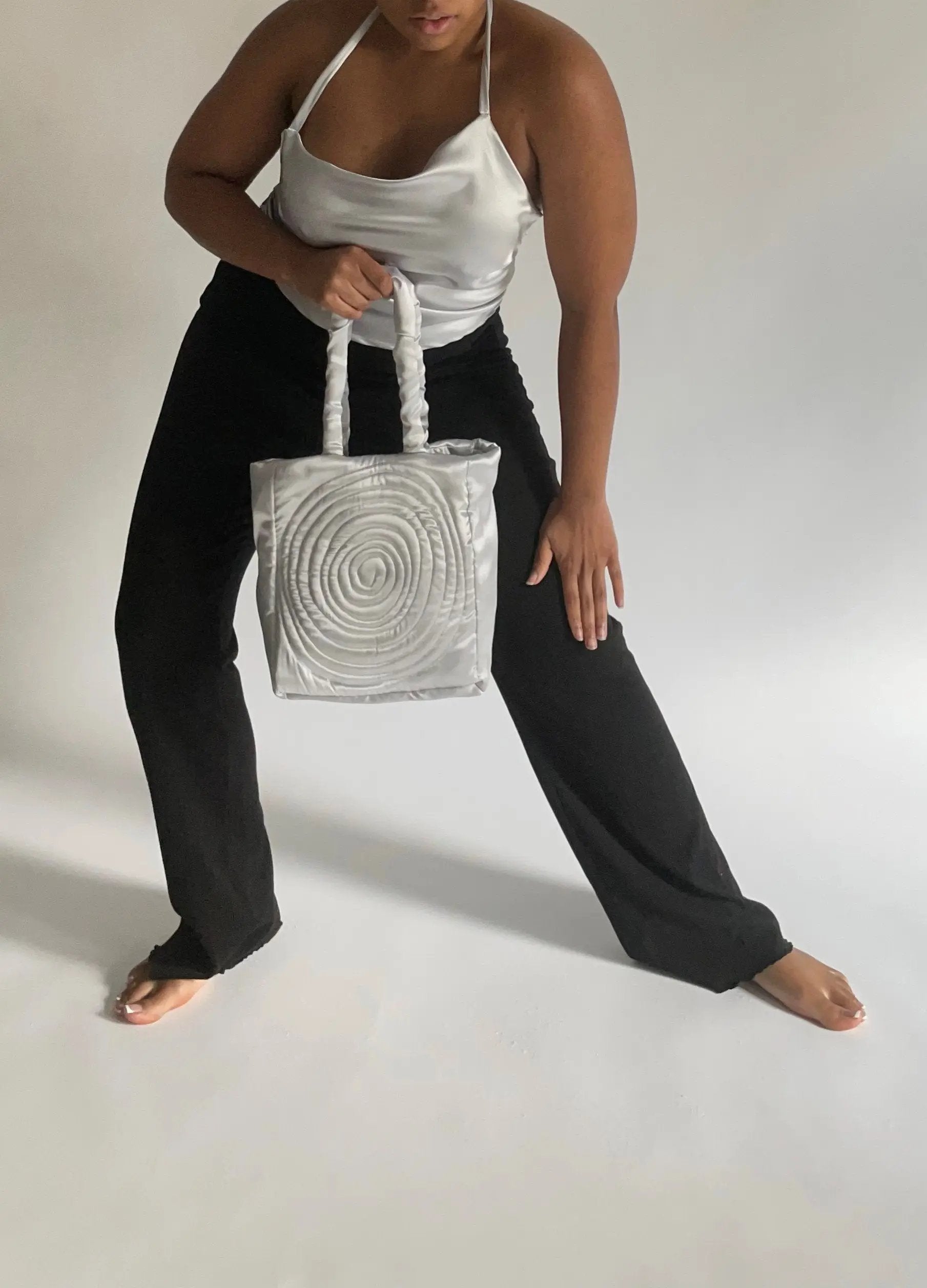 Silver portal bag